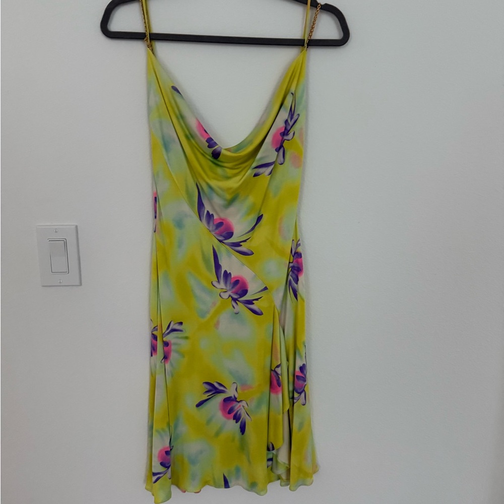Versace Yellow Floral Dress